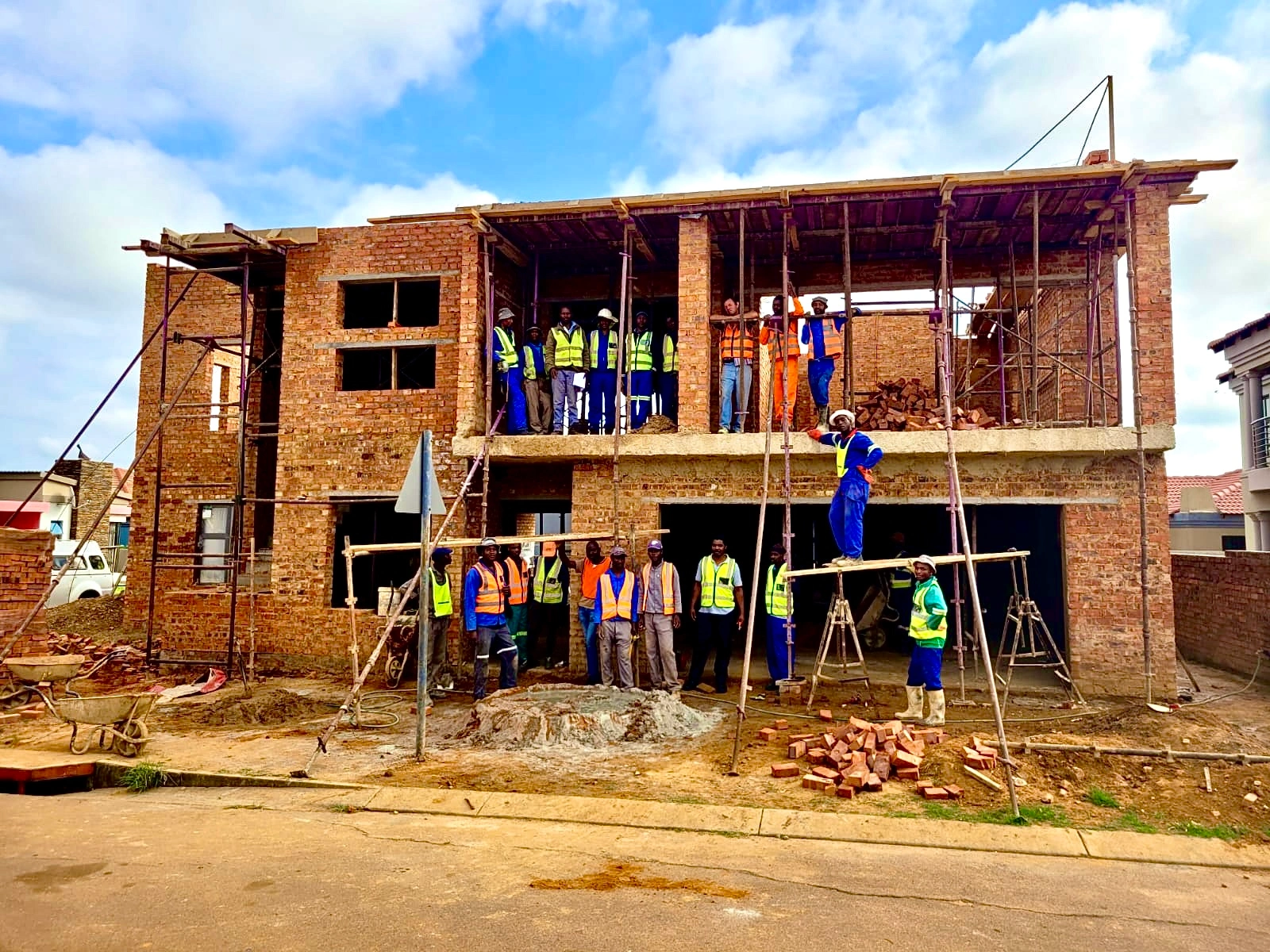Residential construction project in Gauteng showcasing NHBRC standards by CT4 Construction